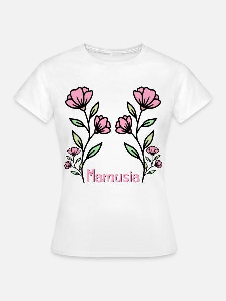 Mama-Blumen - Frauen T-Shirt - Weiß