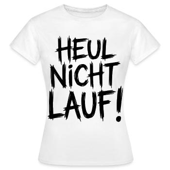 Ne pleure pas. Cours ! - T-shirt Femme - blanc - Devant - AI Model Female 172 dark (172cm)