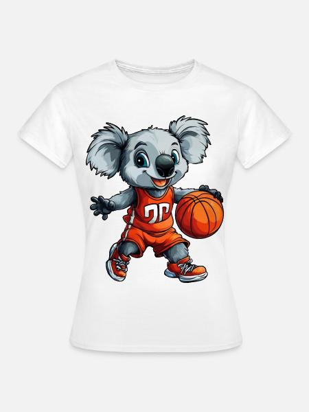 Basketball Koala / Hooper - Frauen T-Shirt - Weiß