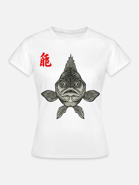 Zander Asiatisch - Frauen T-Shirt - Weiß