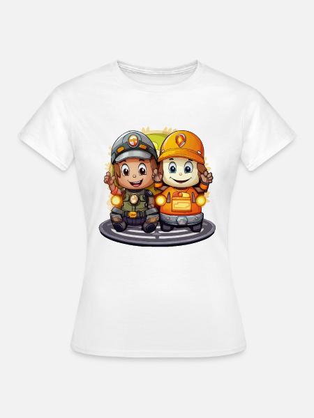 Zwei Minenhelden - Frauen T-Shirt - Weiß