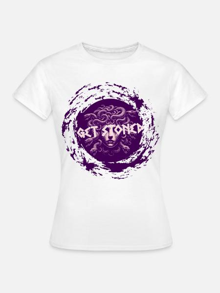 Medusa get stoned - Frauen T-Shirt - Weiß