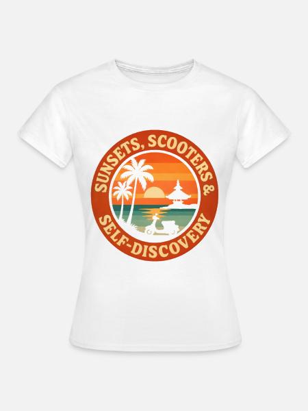 Sonnenuntergänge & Selbstfindung | Bali - Frauen T-Shirt - Weiß
