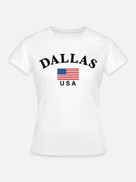 Dallas, USA - Frauen T-Shirt - Weiß