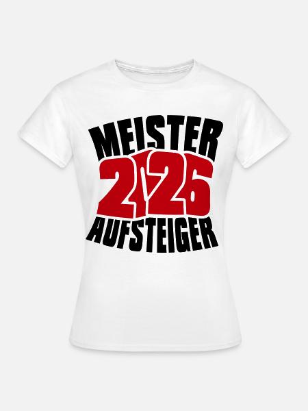 Champion et équipe promue 2026 - T-shirt Femme - blanc