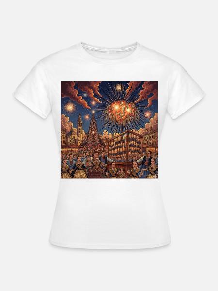 Valencia Fallas - Frauen T-Shirt - Weiß