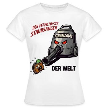 Tax Office Vacuum Cleaner - Women's T-Shirt - white - Front - AI Model Female 172 dark (172cm)