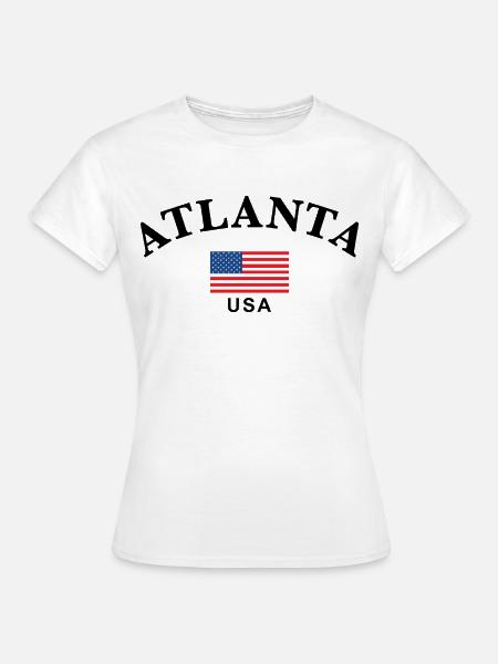 Atlanta, USA - Frauen T-Shirt - Weiß