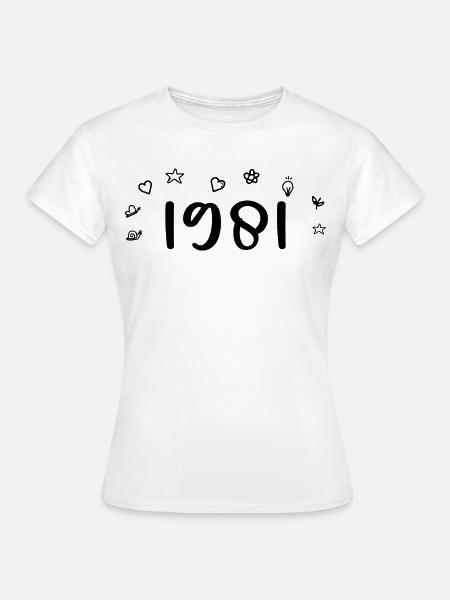 1981 Jubiläum 1981 Retro 1981 - Frauen T-Shirt - Weiß