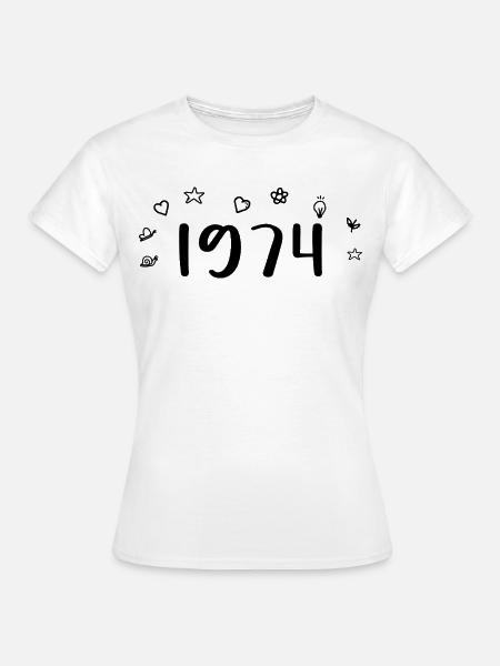 1974 Jubiläum 1974 Retro 1974 - Frauen T-Shirt - Weiß