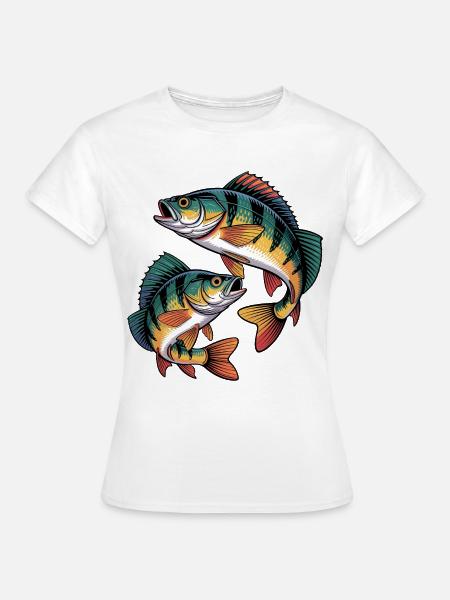 Zwei Barsche - Frauen T-Shirt - Weiß