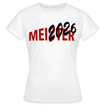 Meister 2026 Meisterschaft - Frauen T-Shirt - Weiß - Vorne - AI Model Female 172 dark (172cm)