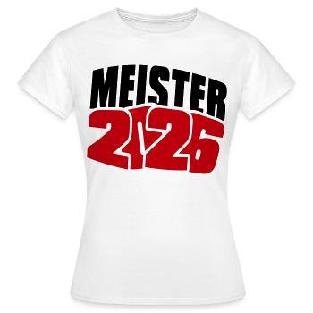 Meister 2026 Meisterschaft - Frauen T-Shirt - Weiß - Vorne - AI Model Female 172 dark (172cm)