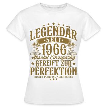 1966 Legendär Jahrgang Geburtstag Geschenk Retro - Frauen T-Shirt - Weiß - Vorne - AI Model Female 172 dark (172cm)