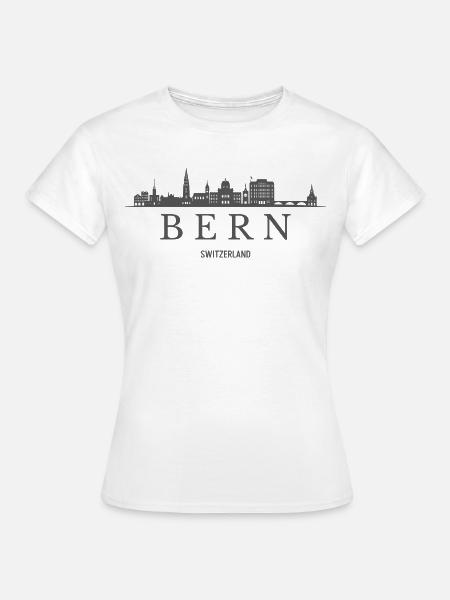 Bern, Schweiz, Berner Skyline - Frauen T-Shirt - Weiß