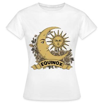 Tagundnachtgleiche erneuern Wiederherstellung Wiederherstellung Wiedergeburt Ostara - Frauen T-Shirt - Weiß - Vorne - AI Model Female 172 dark (172cm)