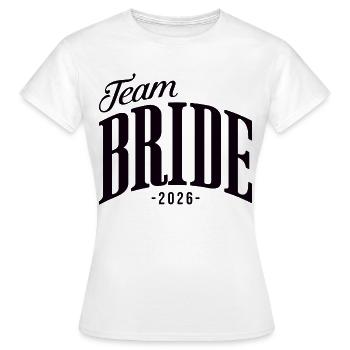 Équipe Mariée Fête de jeune fille 2026 Femmes - T-shirt Femme - blanc - Devant - AI Model Female 172 dark (172cm)