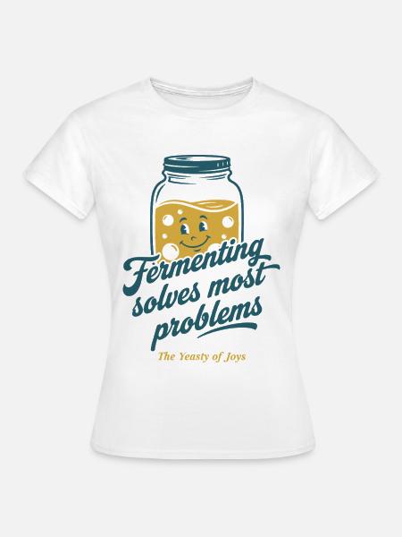 Sauerteigbrot Backen Bäcker Sauerteig - Frauen T-Shirt - Weiß