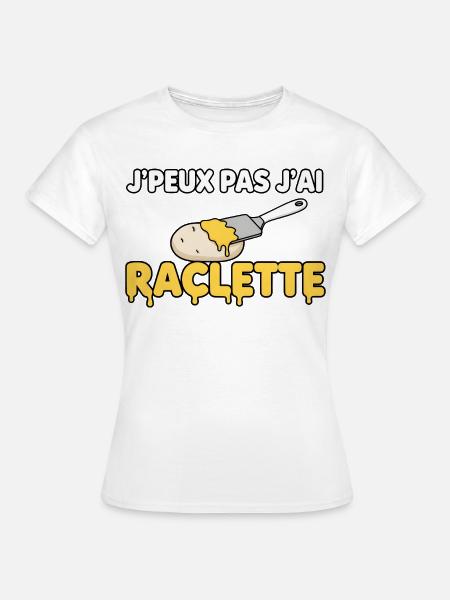 Ich kann nicht, Raclette - Frauen T-Shirt - Weiß