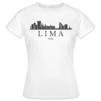 Lima, Peru, Limas Skyline - Frauen T-Shirt - Weiß - Vorne - AI Model Female 172 dark (172cm)