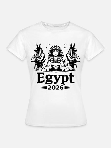 Sphinx Kleopatra Anubis Egypt 2026 Mystik - Frauen T-Shirt - Weiß