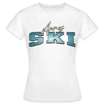 Après-ski - T-shirt Femme - blanc - Devant - AI Model Female 172 dark (172cm)