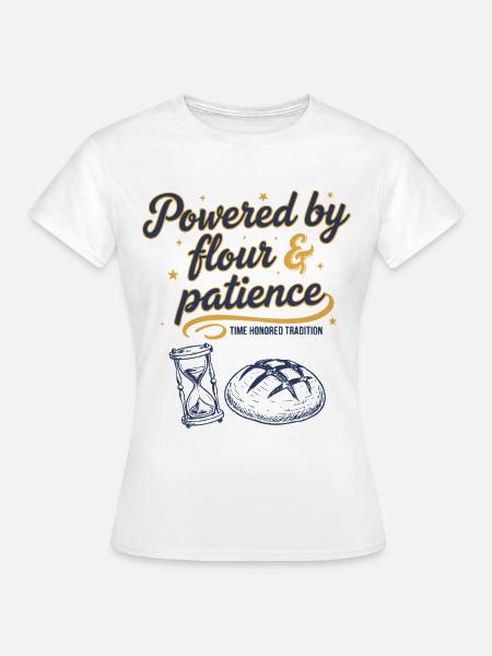 Sauerteigbrot Backbäcker Sauerteigstarter - Frauen T-Shirt - Weiß