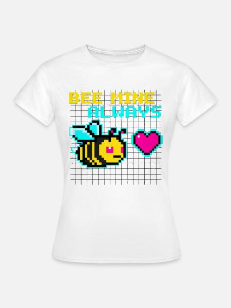 Bee Mine Biene Retro - Frauen T-Shirt - Weiß