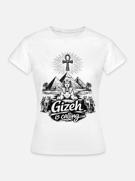 Gizeh is calling Ägypten Pyramiden Reise - Frauen T-Shirt - Weiß