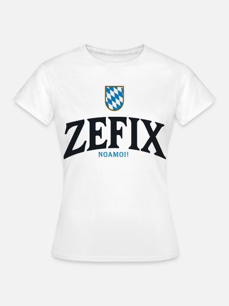 ZEFIX Bavarian Crest - Frauen T-Shirt - Weiß