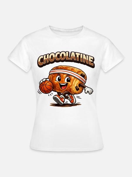 Chocolatine-Korb - Frauen T-Shirt - Weiß