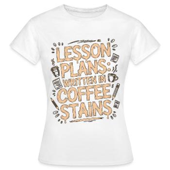 Plans de cours pour enseignants en primaire Enseignant en primaire - T-shirt Femme - blanc - Devant - AI Model Female 172 dark (172cm)
