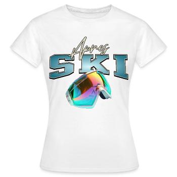Après-ski - T-shirt Femme - blanc - Devant - AI Model Female 172 dark (172cm)