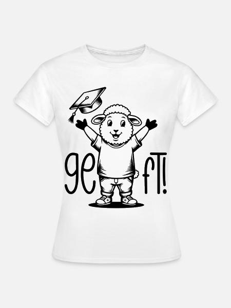 Geschafft! Schaf - Frauen T-Shirt - Weiß