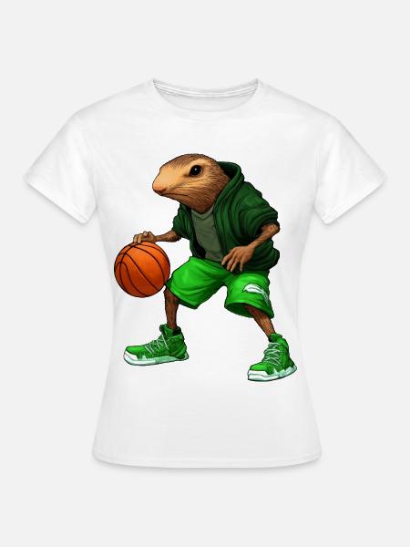 Maulwurf Basketballer - Frauen T-Shirt - Weiß