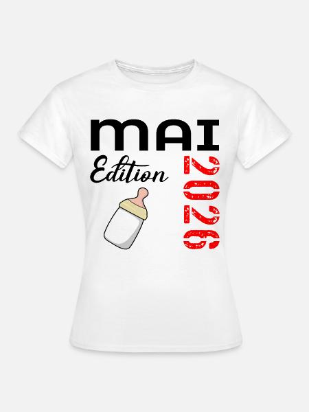 Geburt Baby Mai 2026 - Frauen T-Shirt - Weiß