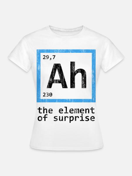 Element der Überraschung Shirt - Frauen T-Shirt - Weiß