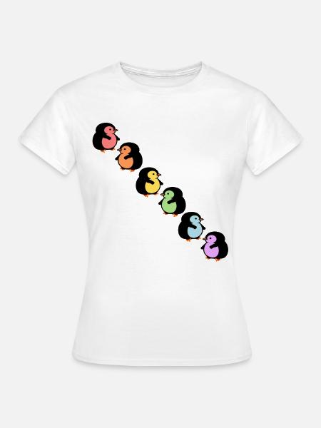 Inklusion Vielfalt Pinguine - Frauen T-Shirt - Weiß