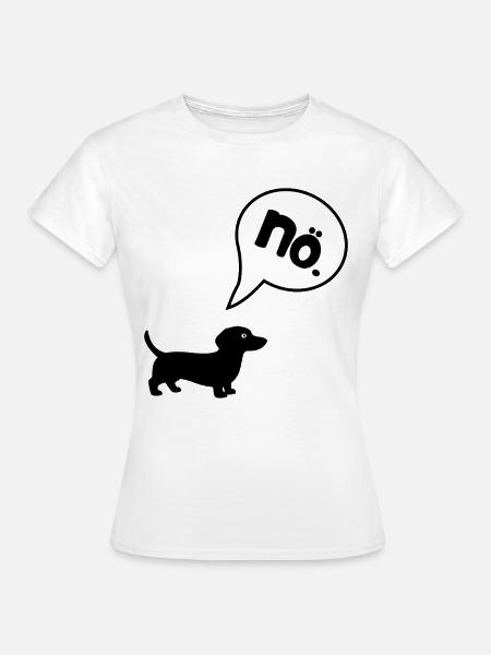 Dackel Charakter - Frauen T-Shirt - Weiß