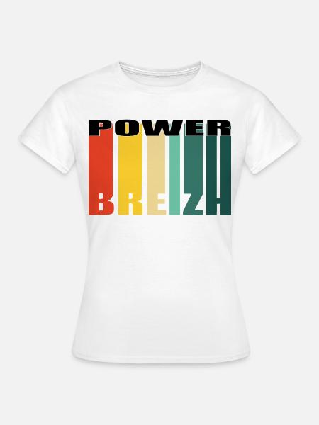 POWER BREIZH - Frauen T-Shirt - Weiß