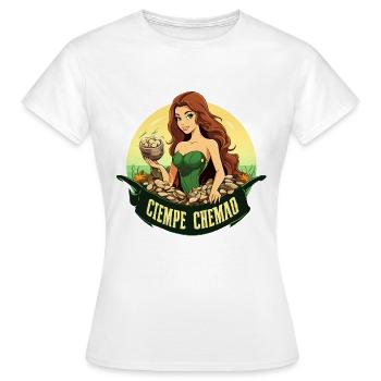 Grüne Wasserfee mit Steinbund - Frauen T-Shirt - Weiß - Vorne - AI Model Female 172 dark (172cm)