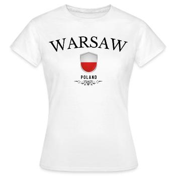 Souvenir Warschau, elegantes Design Warschau - Frauen T-Shirt - Weiß - Vorne - AI Model Female 172 dark (172cm)