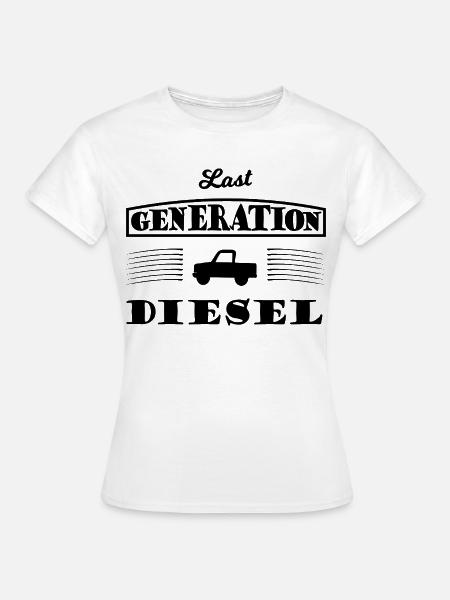 Diesel und Hubraum - Frauen T-Shirt - Weiß