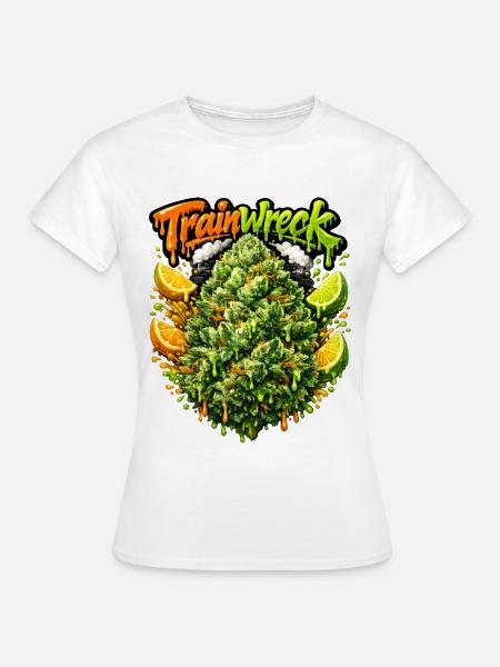 Graffiti-Graffiti zum Zugwrack - Frauen T-Shirt - Weiß