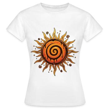 Litha Pagan: Sommersonnenwende, Mittsommer, Mittsommer, Mittsommer. - Frauen T-Shirt - Weiß - Vorne - AI Model Female 172 dark (172cm)