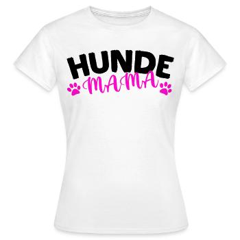 Hunde Mama - Frauen T-Shirt - Weiß - Vorne - AI Model Female 172 dark (172cm)