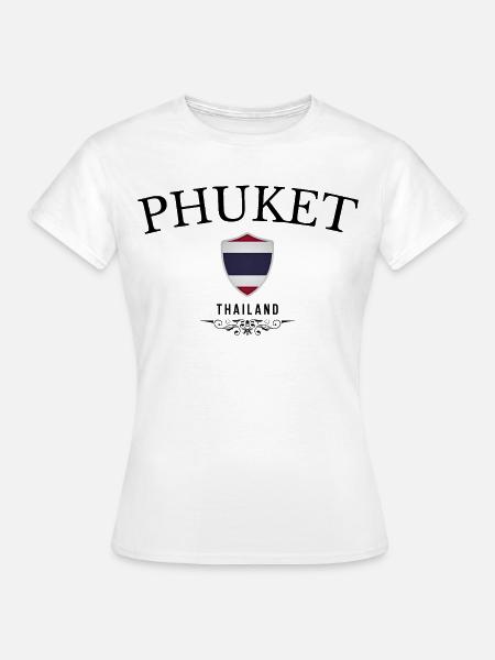 Phuket-Souvenir, elegantes Design Phuket - Frauen T-Shirt - Weiß