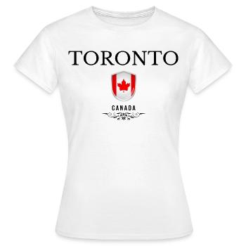 Souvenir Toronto, elegantes Design Toronto - Frauen T-Shirt - Weiß - Vorne - AI Model Female 172 dark (172cm)