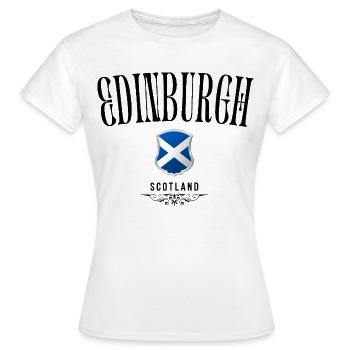 Souvenir Edinburgh, elegantes Design Edinburgh - Frauen T-Shirt - Weiß - Vorne - AI Model Female 172 dark (172cm)