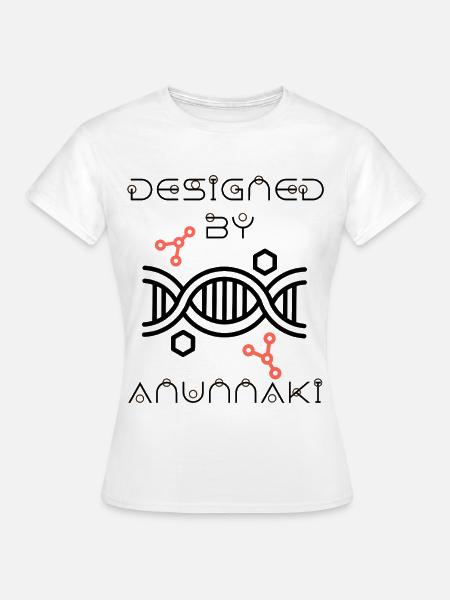 Anunnaki DNA Strang  Designed by Anunnaki - Frauen T-Shirt - Weiß